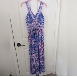 EUC Lilly Pulitzer Taryn maxi Melon Fig Ginger Jar, M